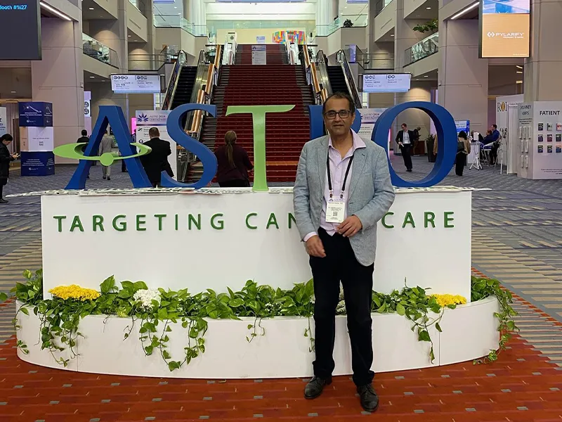 Dr Raji Kooner at the ASTRO annual meeting in Washington, September-October 2024